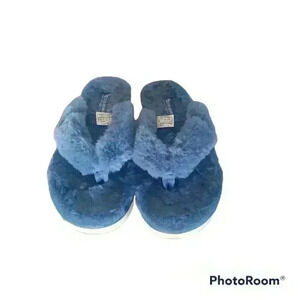 Koolaburra by Ugg Women's Blue Plush FURR-EE Slipper 5